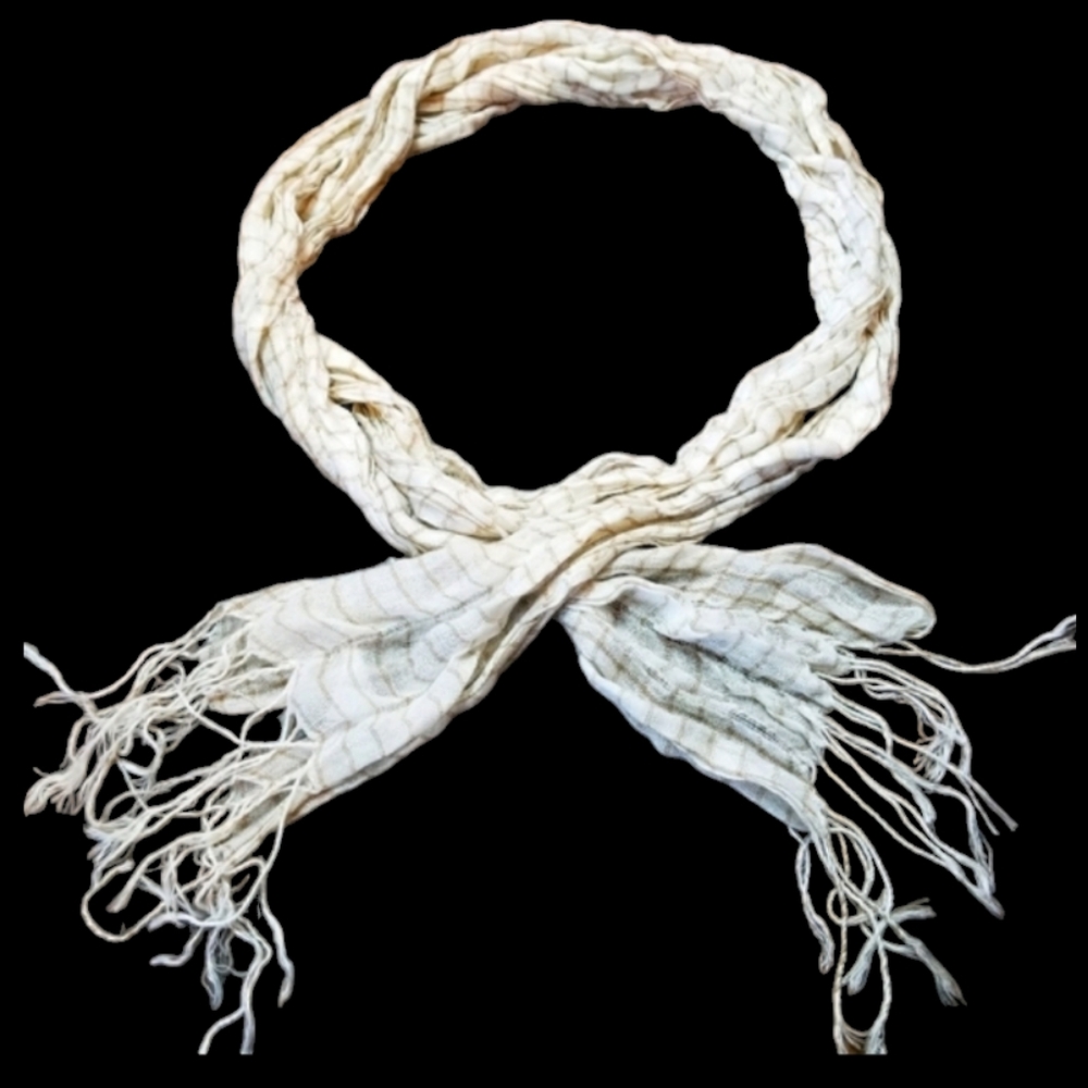 CREAM / TAN SCARF 100" LONG